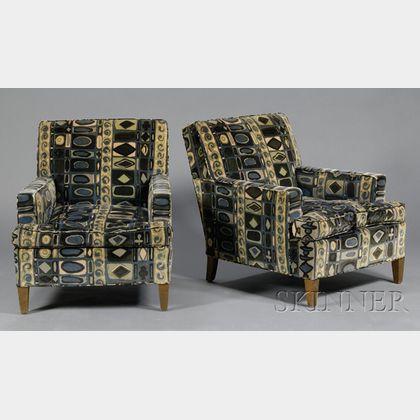 Two Dunbar Lounge Chairs 