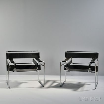 Two Marcel Breuer Wassily Chairs 