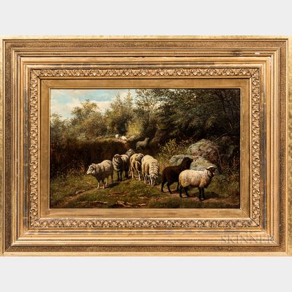Arthur Fitzwilliam Tait (New York/England, 1819-1905) Flock of Sheep