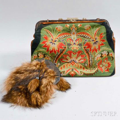 Embroidered Carpet Bag and Sporran