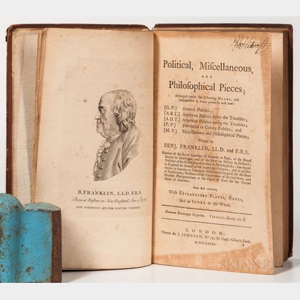 Franklin, Benjamin (1706-1790) Political, Miscellaneous, and Philosophical Pieces.