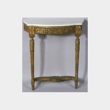 Louis XVI Giltwood Console Table