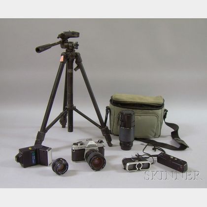Group of 35mm Photography Equipment