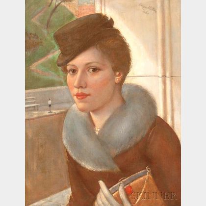 Kenneth Hayes Miller (American, 1876-1952) Shop Girl