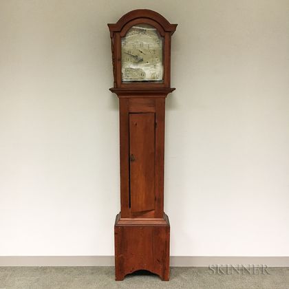Federal Silas Hoadley Pine Case Clock