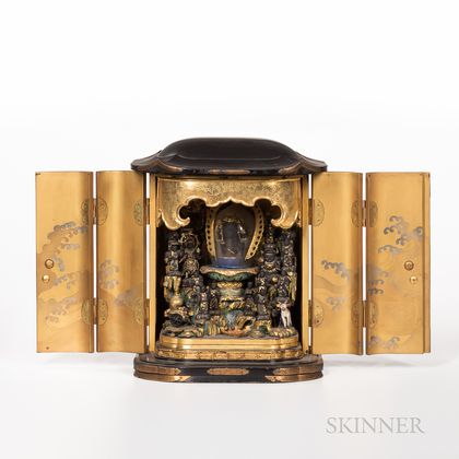 Portable Lacquered Shrine, Zushi 