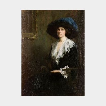 Mary Bradish Titcomb (American, 1858-1927) Portrait of Mrs. Jane Byron Johnstone