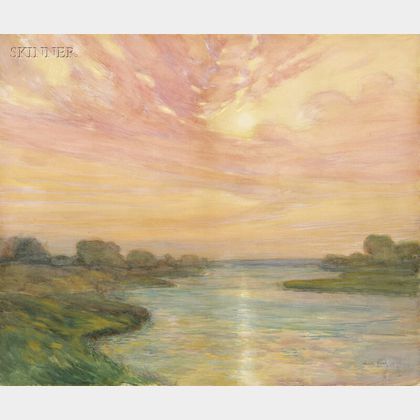William Jurian Kaula (American, 1871-1953) River at Sunset