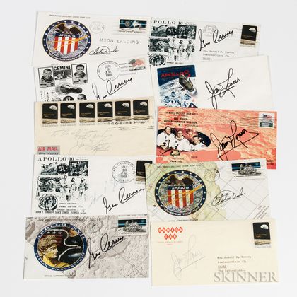 Signed First Day Covers, Ten Envelopes Signed by Astronauts, 1966-1972.