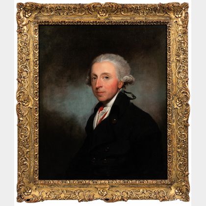 Gilbert Stuart (American, 1755-1828) Portrait of a Man, Said To Be Theophilus Jones (1759-1812)