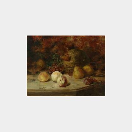 Continental School, 19th Century Still Life with Fruit