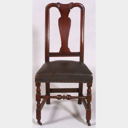 Queen Anne Maple Carved Side Chair