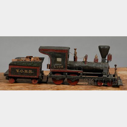 Scratch-built Vermont Central Railroad Steam Locomotive and Tender
