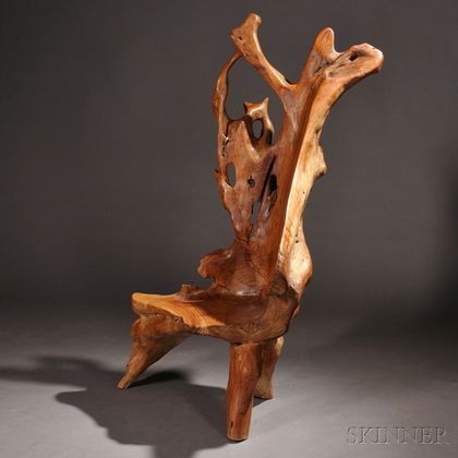 Natural Form Hardwood Chair 