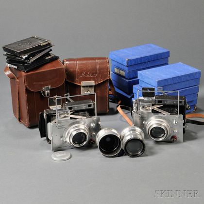 Two Plaubel Makina IIIR Cameras, Lenses and Accessories