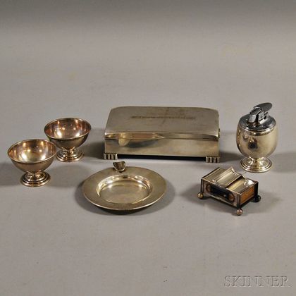 Group of Sterling Silver Smoking Accessories