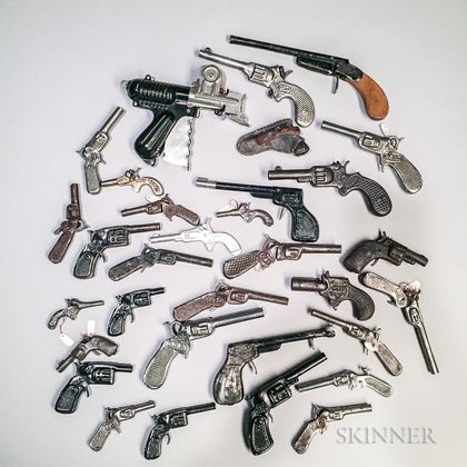 Group of Twenty-nine Tin Toy Cap Guns