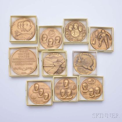 Ten Space-related Bronze Medals