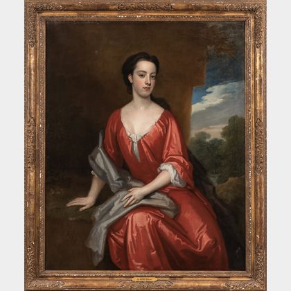 Sir Godfrey Kneller (British, 1646-1723) Portrait of Meliora Fitch, later Mrs. Portman