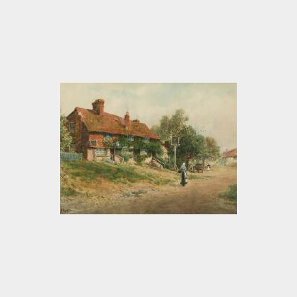 W. H. Finch (British, 19th/20th Century) By the Village Inn