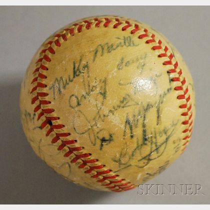 1951 Autographed Baseball