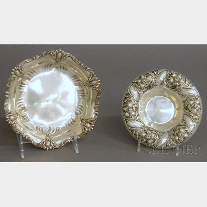 Two Sterling Silver Candy Dishes