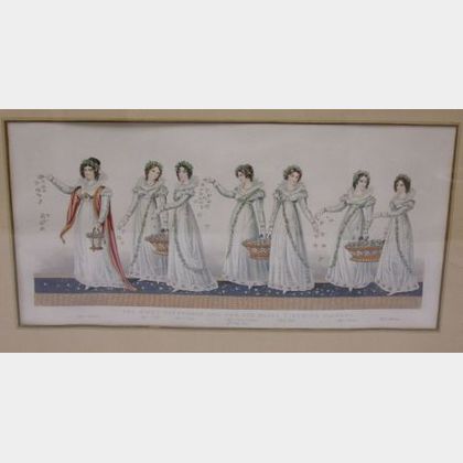 Framed Print The King's Herbwoman and Her Six Maids...