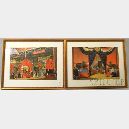 Two Framed Color Lithographs from Dickinsons' Comprehensive Pictures of the Great Exhibition of 1851