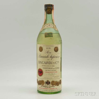 Bacardi Carta Blanca Superior, 1 4/5 quart bottle 
