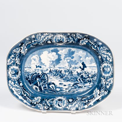 Transfer-decorated "Pickett's Charge" Platter