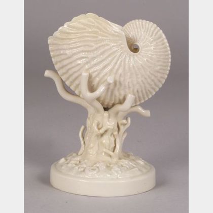 Belleek Porcelain Nautilus Shell Vase