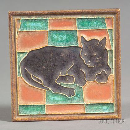 Delft Cat Tile