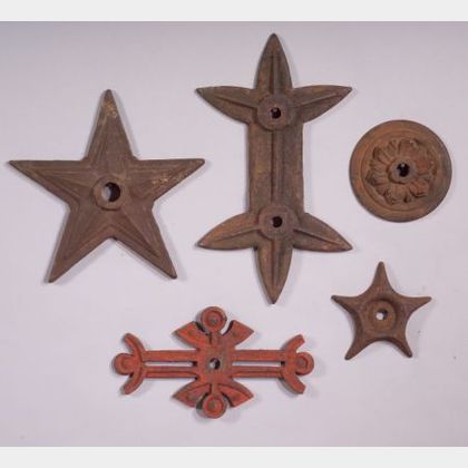 Five Cast Iron Architectural Supports