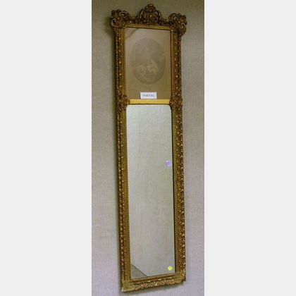 Pair of French Rococo-style Gilt-gesso Tableau Mirrors and a Gilt-gesso Mirror. 