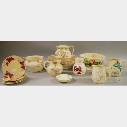 Fourteen Pieces of Assorted Avalon Faience Ceramics