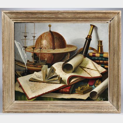 Charles Cerny (United States, France, and Czech Republic, 1892-1965) Maritime Still Life. Signed and dated Charles Cern... 