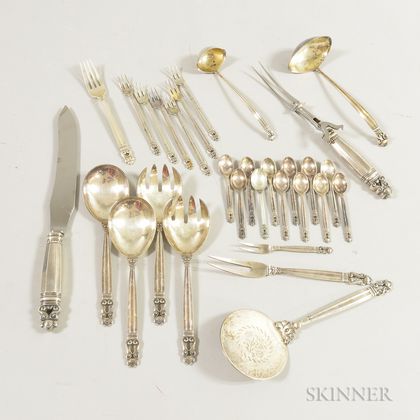 Group of Arts and Crafts Sterling Silver Flatware