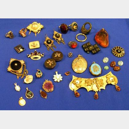 Assortment of Period and Estate Jewelry and Findings