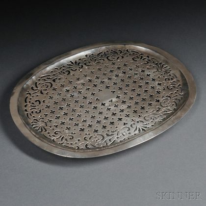 George III Sterling Silver Reticulated Dish