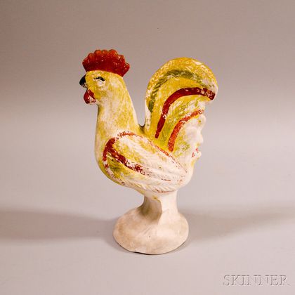 Chalkware Figure of a Rooster