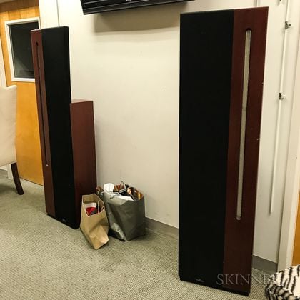 Pair of Apogee Acoustics "Centaur Major" Mahogany-cased Speakers