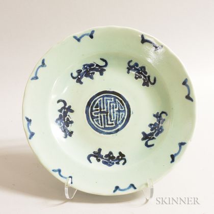 Blue and Celadon Dish