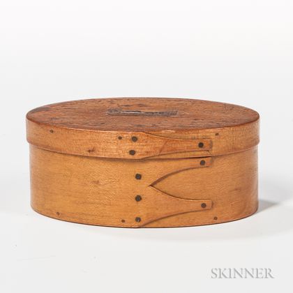 Yellow-stained Shaker "Button" Box