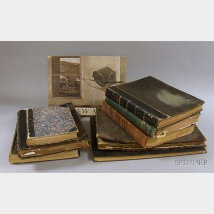 Seven 19th Century Bound Periodicals, a Ledger, and a Modern Art Book