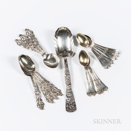 Nineteen Pieces of Tiffany & Co. Sterling Silver Flatware