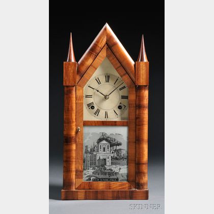 Rosewood Steeple Clock by Chauncey Boardman