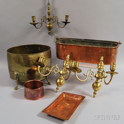 Group of Brass and Copper Items