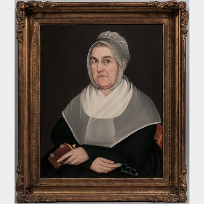 Ammi Phillips (New York/Connecticut, 1788-1865) Portrait of Elizabeth Du Bois Bailey
