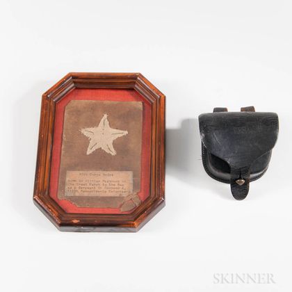 Cap Box and Corps Badge Worn by William Hasbrook, Company A, 111th Pennsylvania Volunteer Infantry on Sherman's March to the Sea