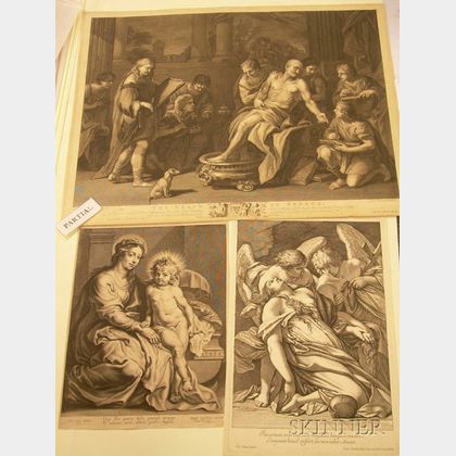 Lot of Forty-five 17th-19th Century French Engravings